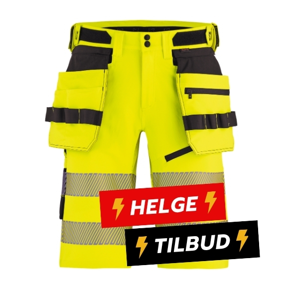 Håndverksshorts Performance Hi-Vis kl.2/1