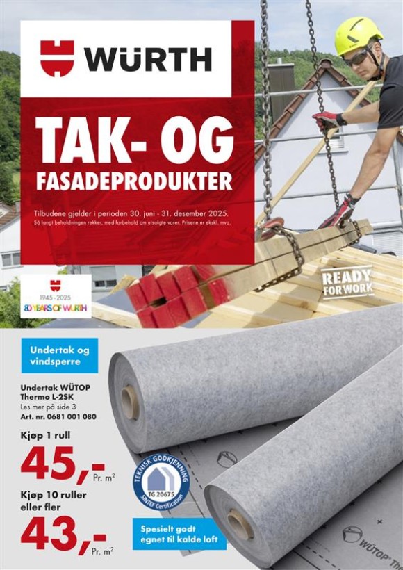 Tak og fasade