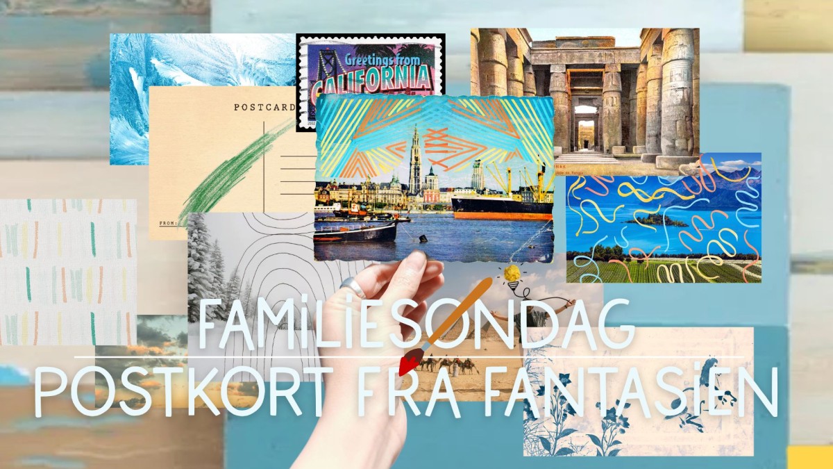 Familiesøndag postkort