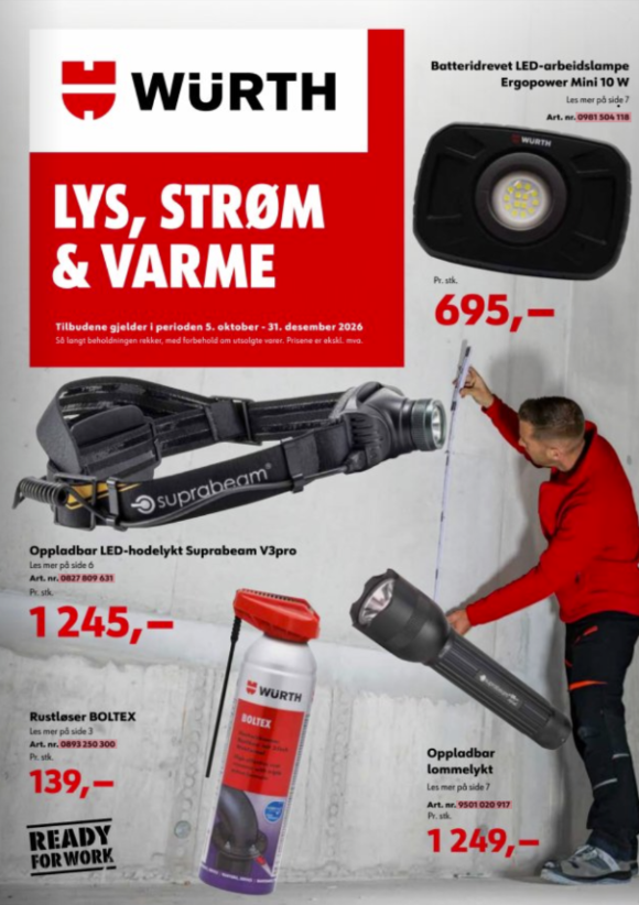 Lys, strøm og varme
